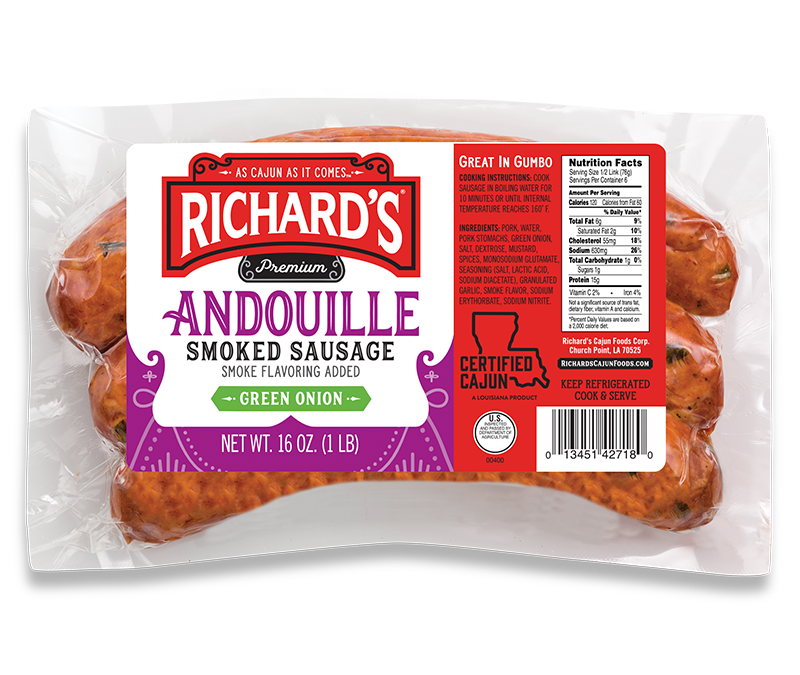 Green Onion Andouille Smoked Sausage