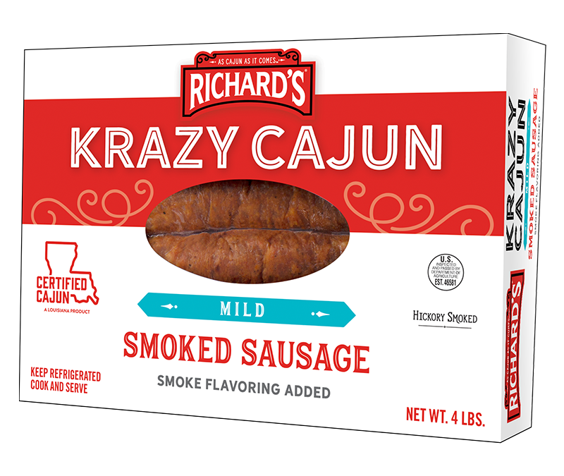 4lb Mild Krazy Cajun Smoked Sausage
