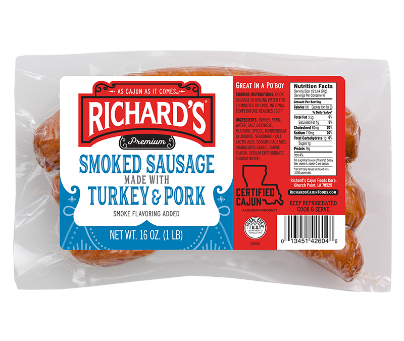 Turkey & Pork Smoked Sausage