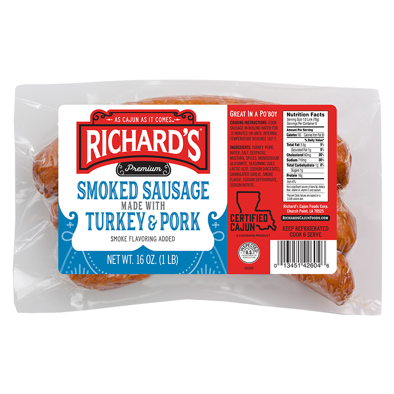Turkey & Pork Smoked Sausage