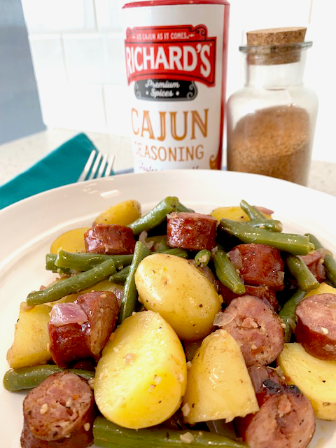 Richard’s One-Pan Sausage, Green Bean & Potatoes